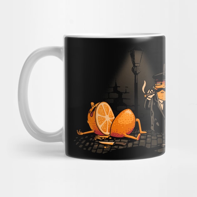 Pulp Fiction Orange Detective Film Noir by vo_maria